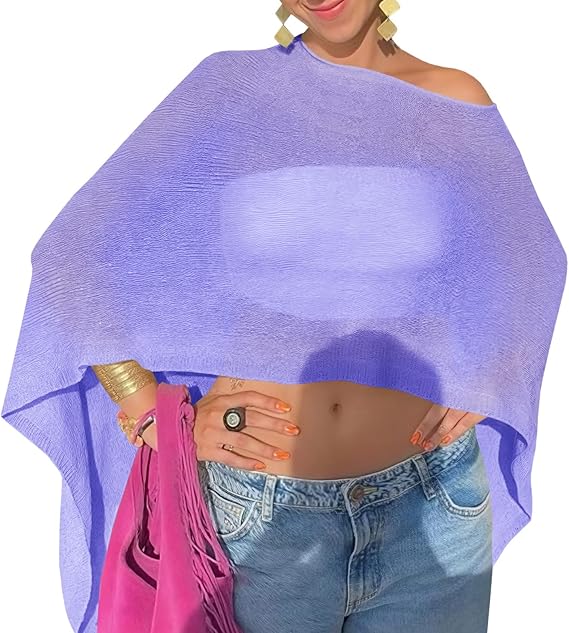 Women's summer shawls and off-the-shoulder beach cover-ups