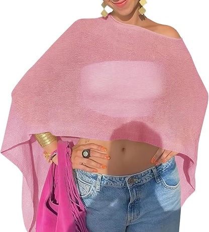 Women's summer shawls and off-the-shoulder beach cover-ups