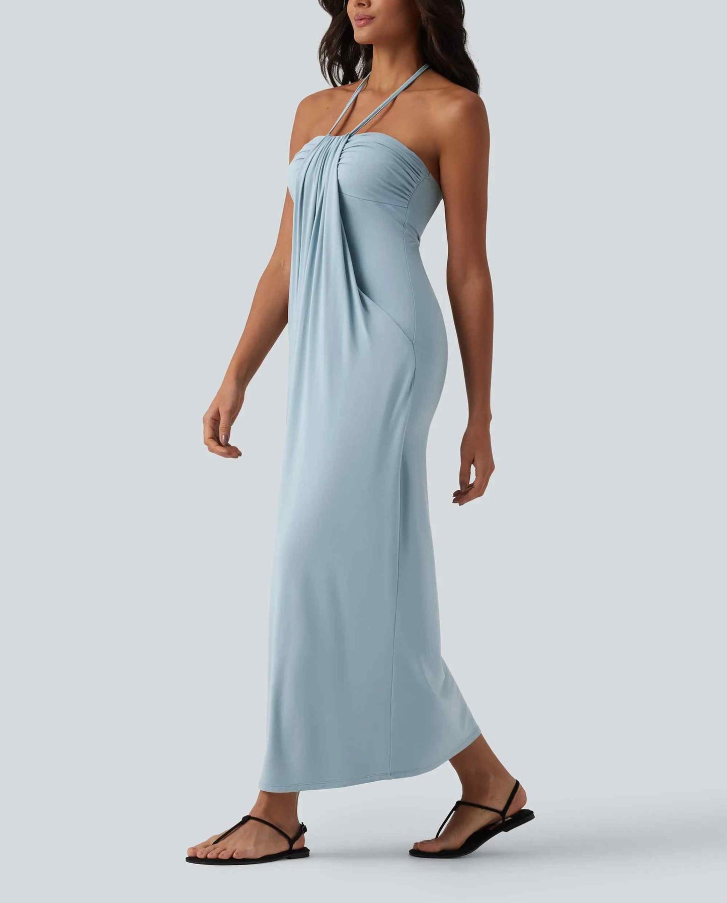 Women's Backless Tie-Strap Maxi Dress with Pockets（buy 2 free shipping）