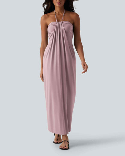 Women's Backless Tie-Strap Maxi Dress with Pockets（buy 2 free shipping）