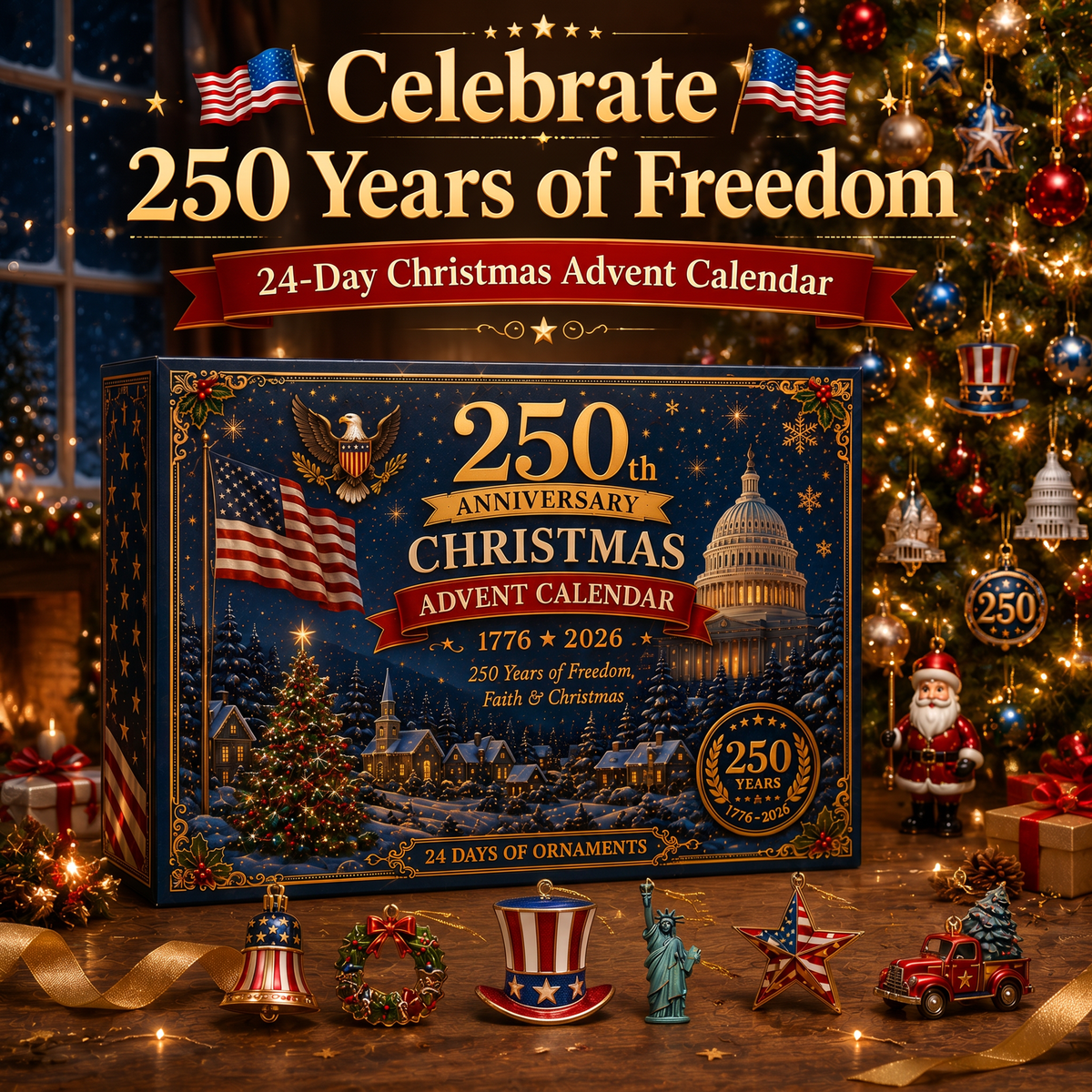 🎄🇺🇸 250th Anniversary Christmas Advent Calendar -