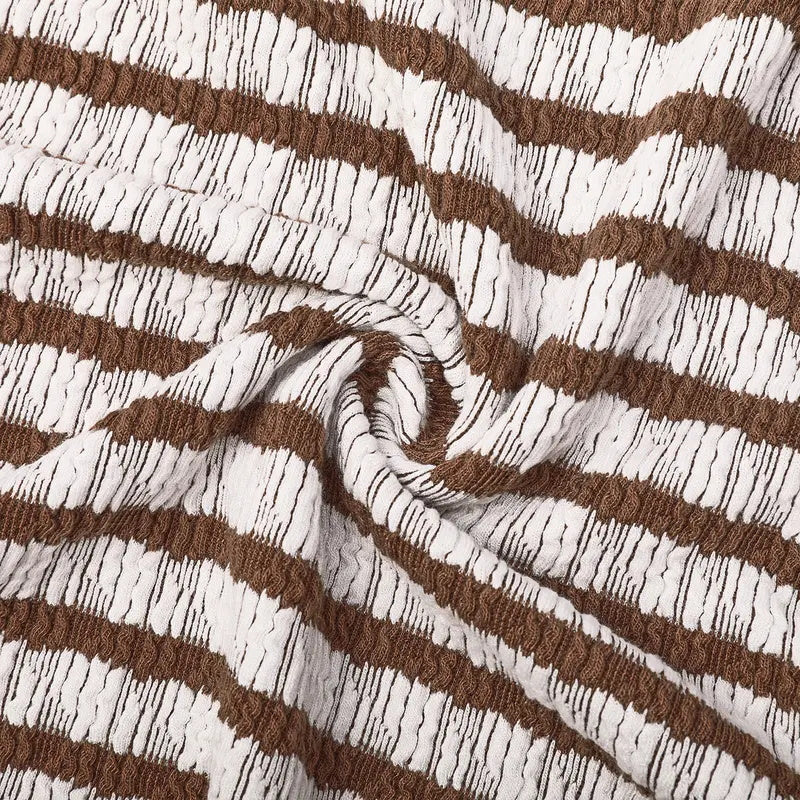 Striped Knit Two-Piece Set