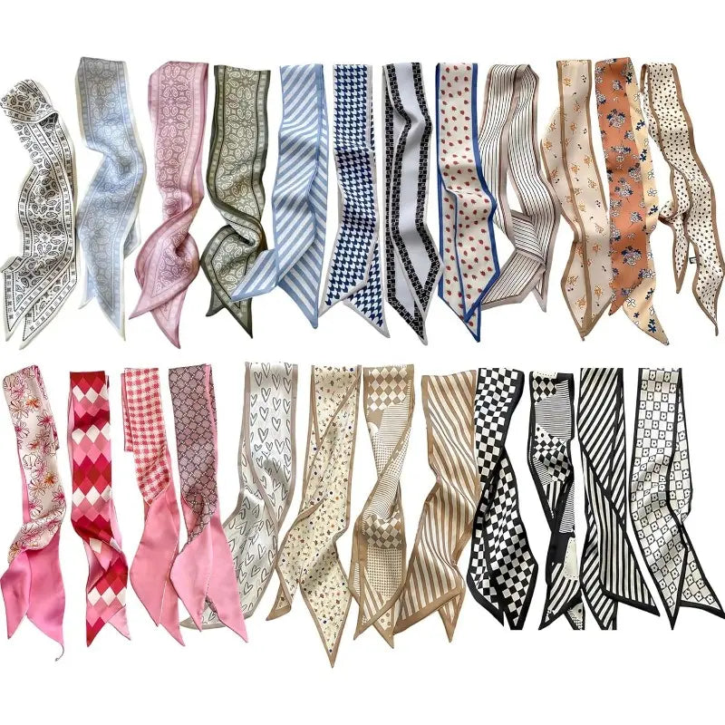 Women's 24-Count Fade-Proof Silk-Like Multifunctional Fashion Accessories Set
