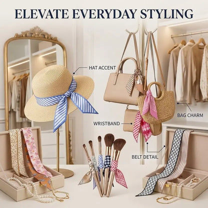 Women's 24-Count Fade-Proof Silk-Like Multifunctional Fashion Accessories Set
