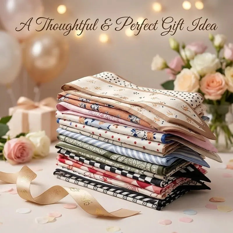 Women's 24-Count Fade-Proof Silk-Like Multifunctional Fashion Accessories Set