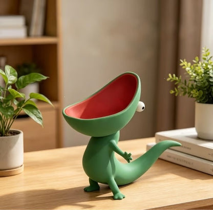 Lizard with open mouth soap box decorative ornament