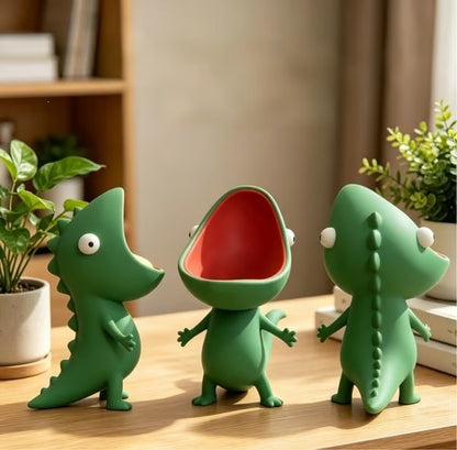 Lizard with open mouth soap box decorative ornament