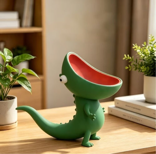 Lizard with open mouth soap box decorative ornament