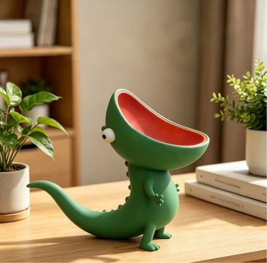 Lizard with open mouth soap box decorative ornament