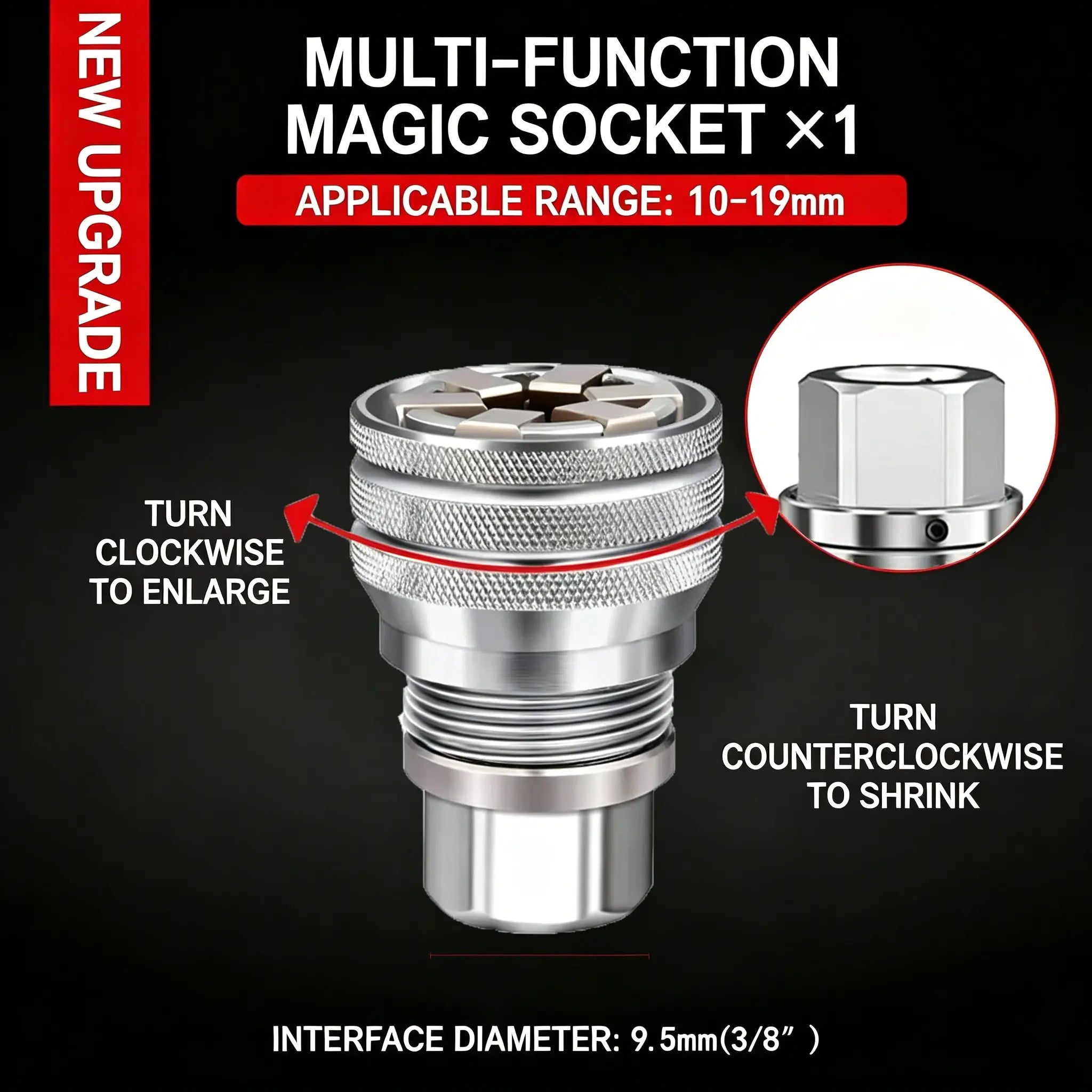 👨‍🔧【Father's Day Gift】🔧 Multi-Use Socket Wrench, Durable Repair Tool for Home & Auto Maintenancedeal Father's Day Gift