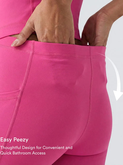 Anti-exposure sports dress (with inner shorts, removable breast pads, and pockets)