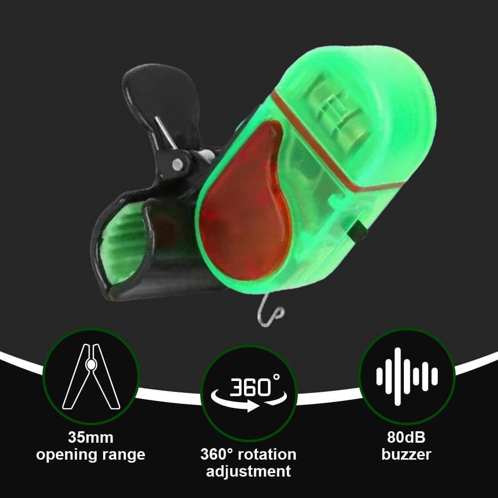 🔥Last Day 49% OFF -🎣Fishing Bite Alarm with Sound & LED Light