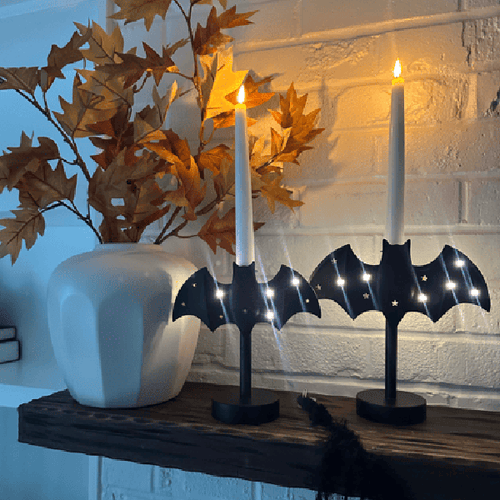50% OFF-🦇 Gothic Bat Candle Holder Lamp