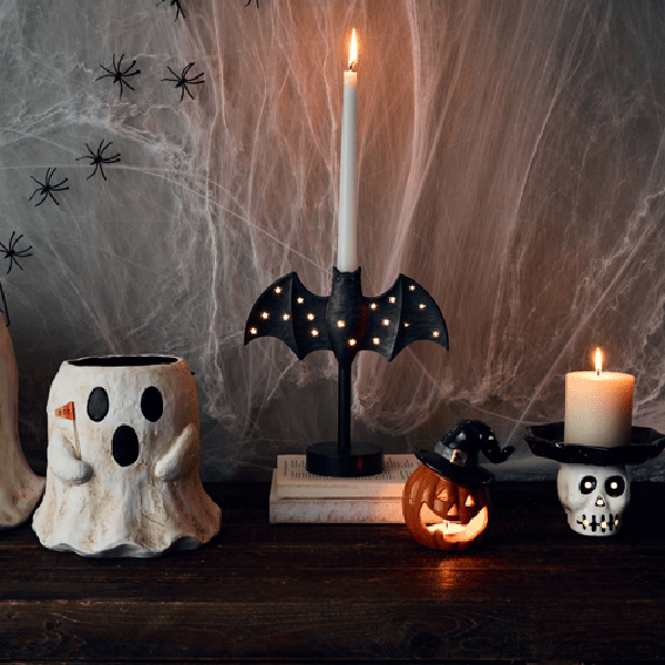 50% OFF-🦇 Gothic Bat Candle Holder Lamp