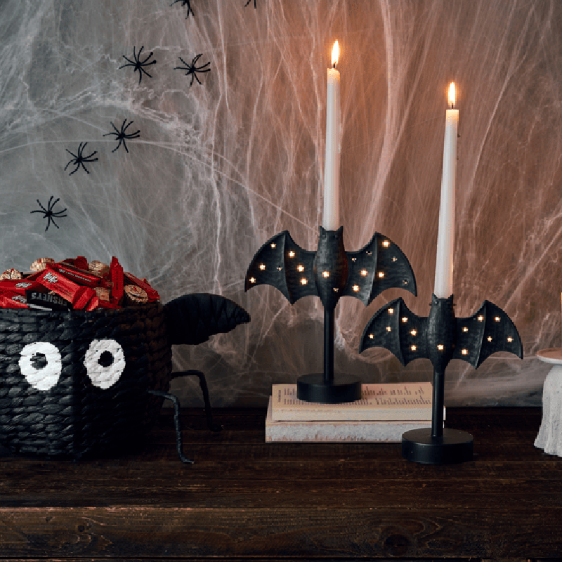 50% OFF-🦇 Gothic Bat Candle Holder Lamp