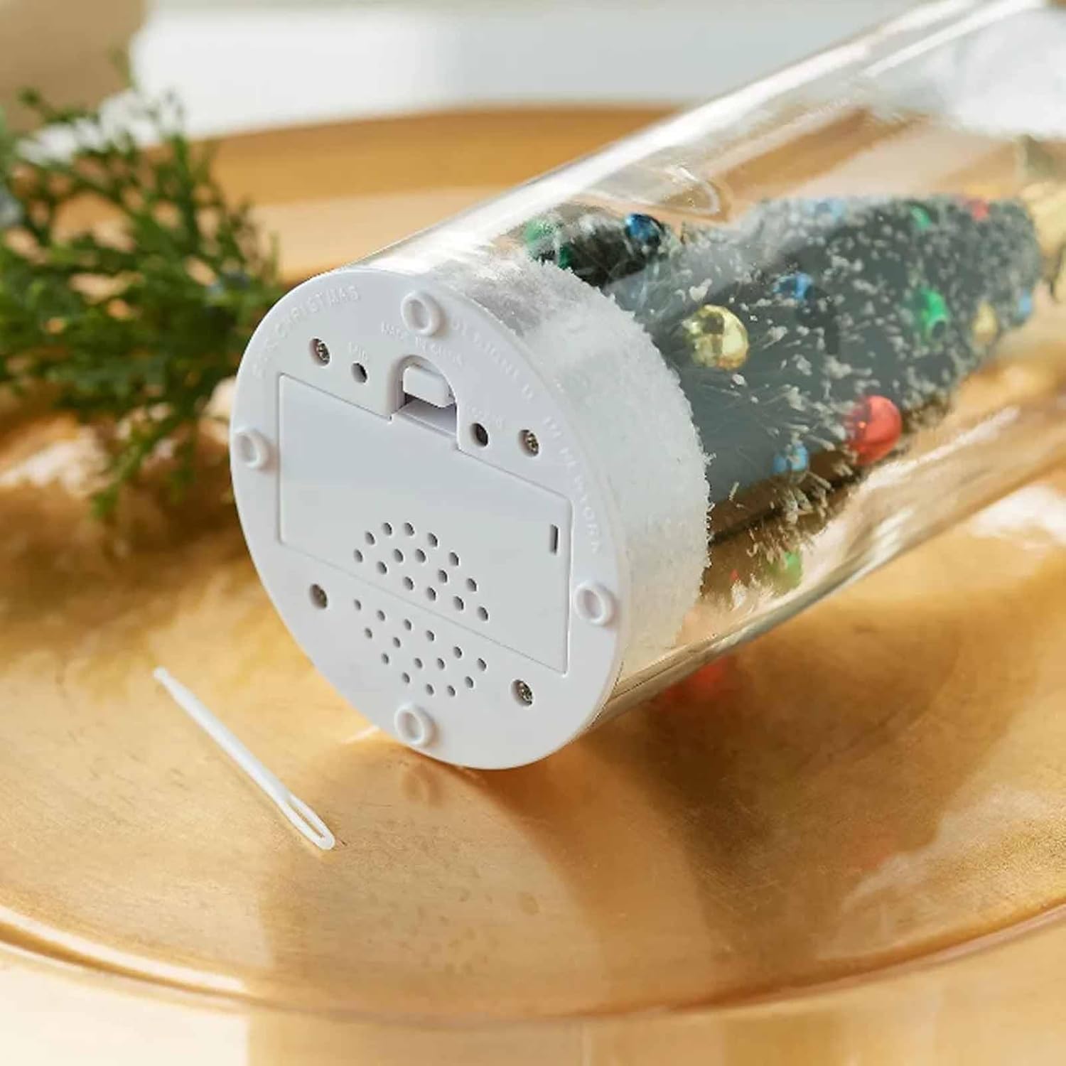 🔥Recordable Christmas Tree Bottle Ornament, Personalized Voice Message Holiday Tabletop Decor Gift