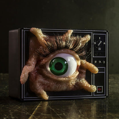 👁️Realistic and terrifying eyeball decorations📺Full Vision TV Big Eye TV Ornament
