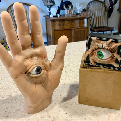 👁️Realistic and terrifying eyeball decorations📺Full Vision TV Big Eye TV Ornament