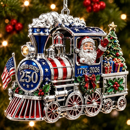 🔥🇺🇸 America 250th Anniversary Christmas Ornament— A Patriotic Christmas to Remember (1776–2026) 🎄✨