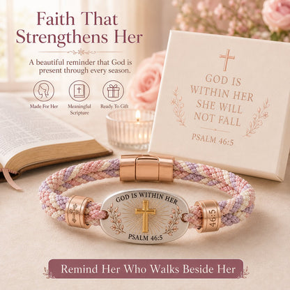 🔥 ✝️ Christian Scripture Faith Bracelet Collection | 6 Meaningful Bible Verse Designs with Raised Gold Cross & Magnetic Clasp   💗✨