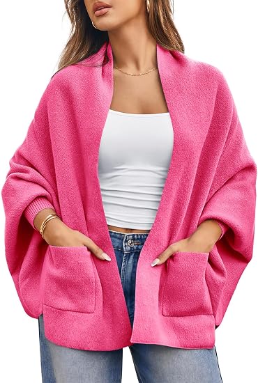 Women's batwing sleeve cape sweater coat
