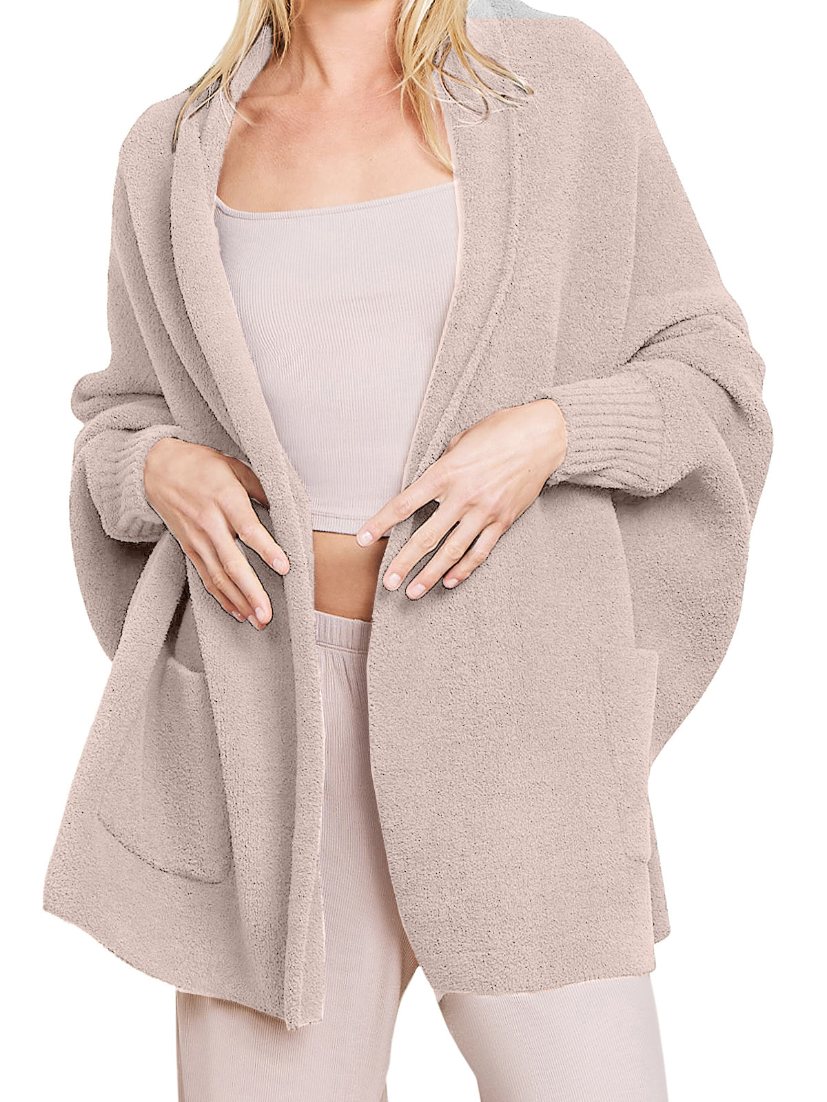 Women's batwing sleeve cape sweater coat
