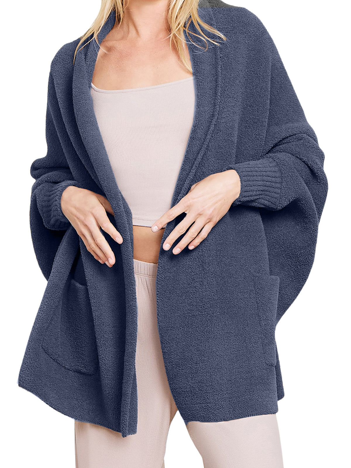 Women's batwing sleeve cape sweater coat