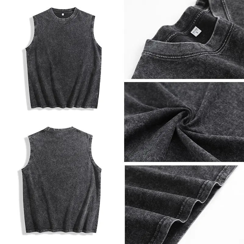 Vibin' With My Demons Washed Vest Unisex Washed Vest Cute Halloween Washed Vest Funny Washed Vest Gothic Spooky Vibes