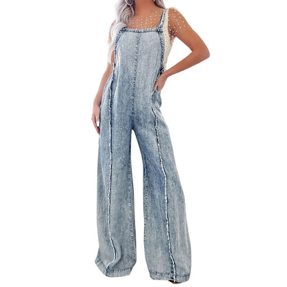 Women's Minimalist Denim Jumpsuit