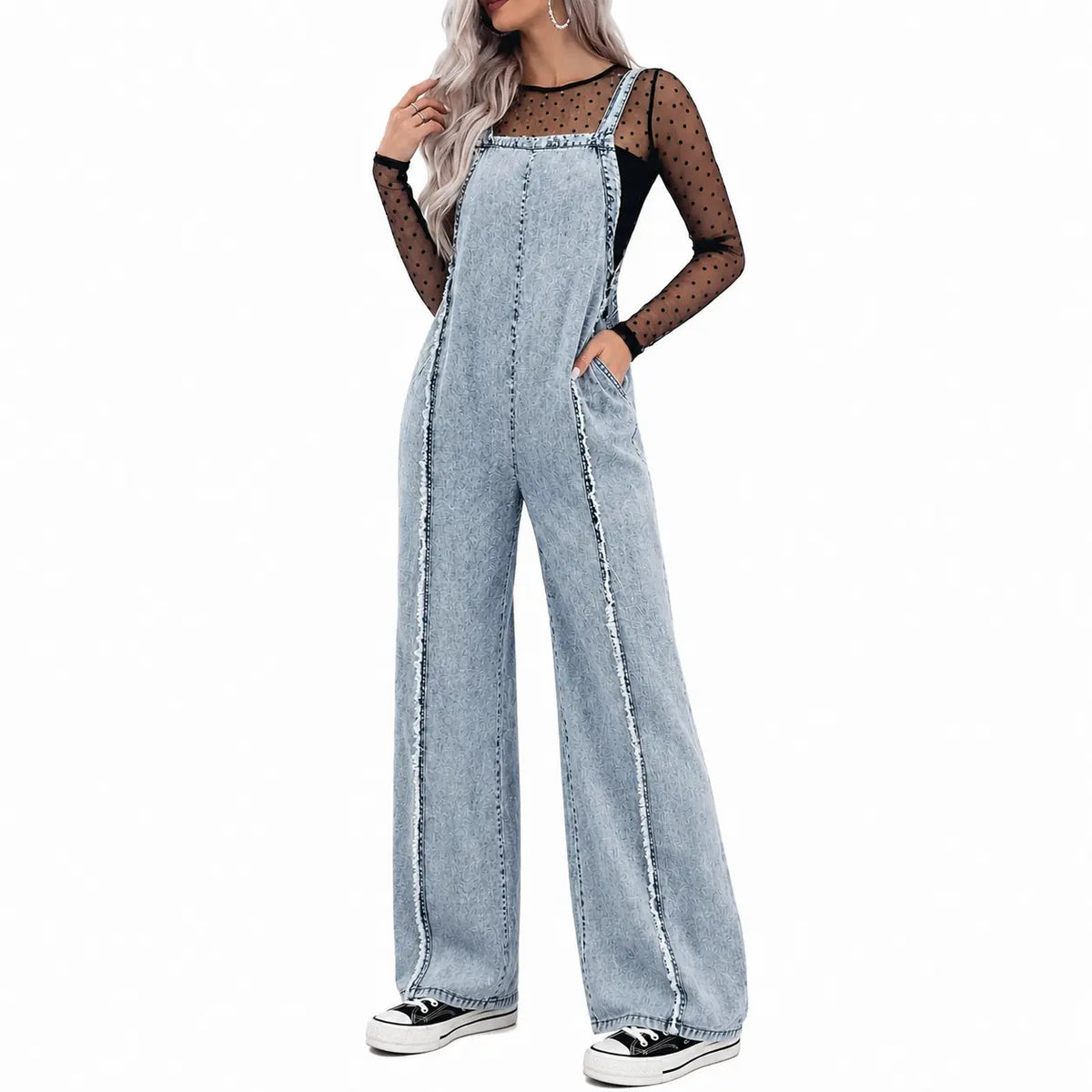 Women's Minimalist Denim Jumpsuit