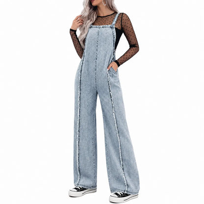 Women's Minimalist Denim Jumpsuit