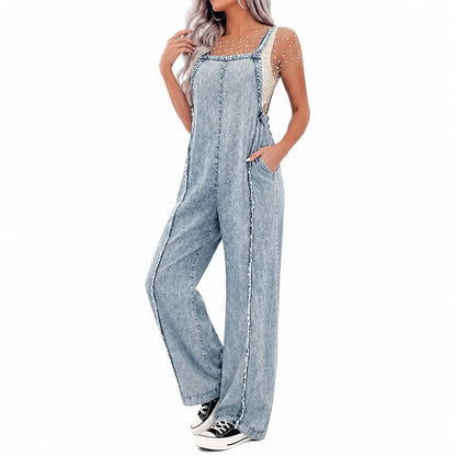Women's Minimalist Denim Jumpsuit