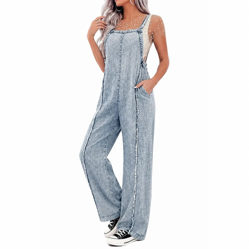 Women's Minimalist Denim Jumpsuit