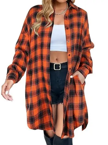 Women's Button Down Plaid Flannel Shirts (Buy 2 Free Shipping)