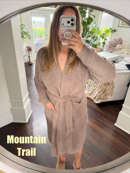 Women's Waffle-Knit Tie-Front Loungewear Romper