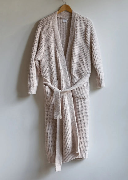 Women's Waffle-Knit Tie-Front Loungewear Romper