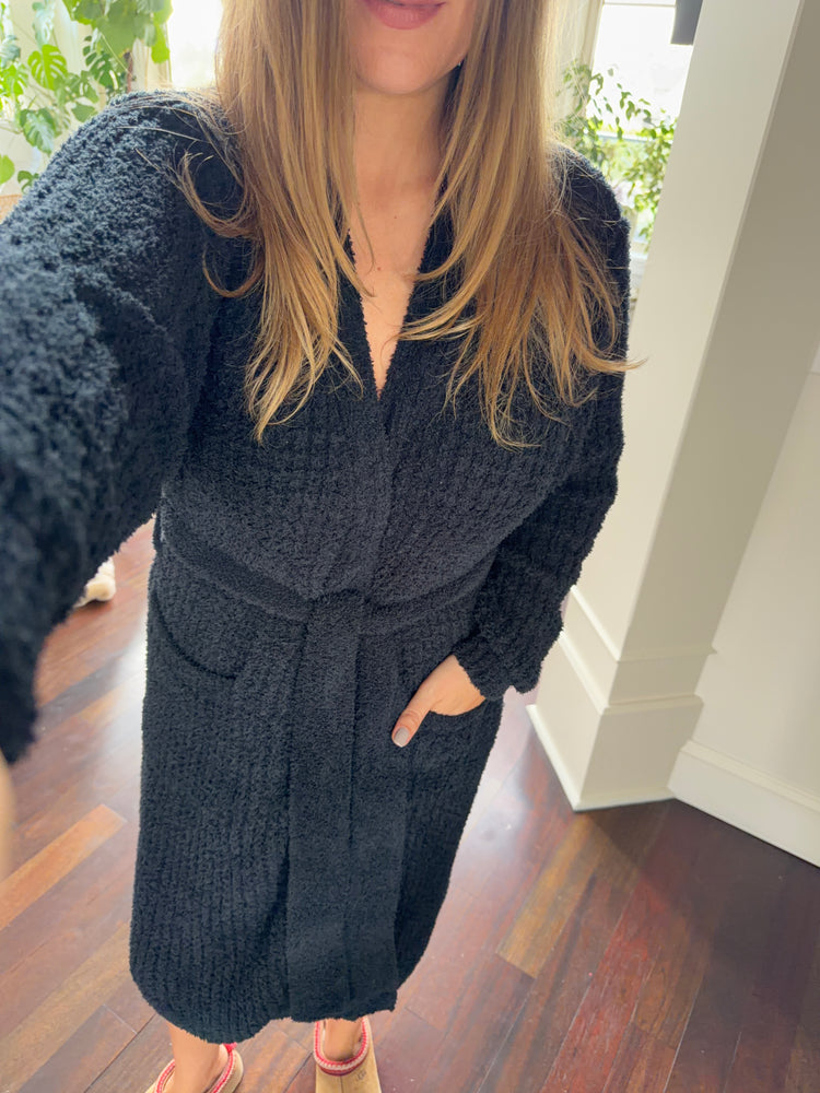 Women's Waffle-Knit Tie-Front Loungewear Romper