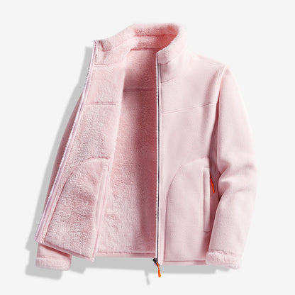 Women's Full-Zip Fleece Reversible Jacket with Pockets