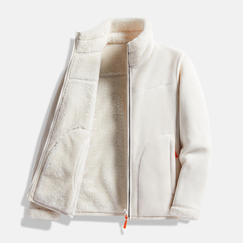 Women's Full-Zip Fleece Reversible Jacket with Pockets