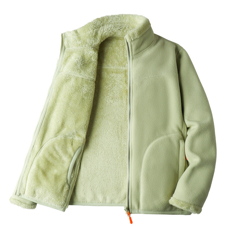 Women's Full-Zip Fleece Reversible Jacket with Pockets
