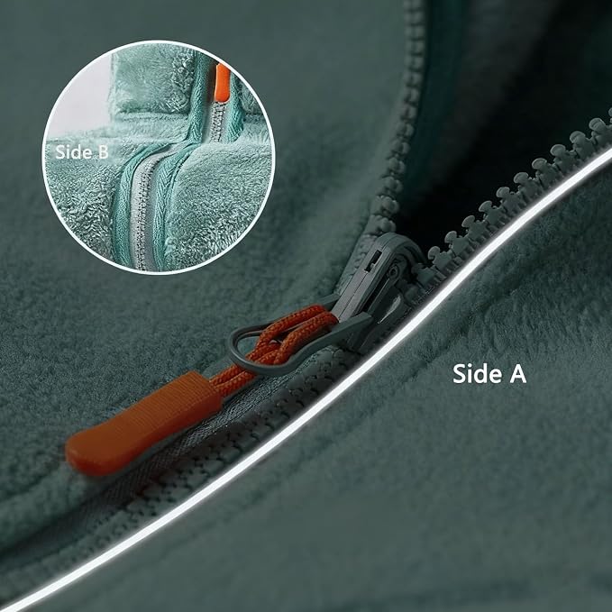Women's Full-Zip Fleece Reversible Jacket with Pockets