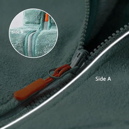 Women's Full-Zip Fleece Reversible Jacket with Pockets
