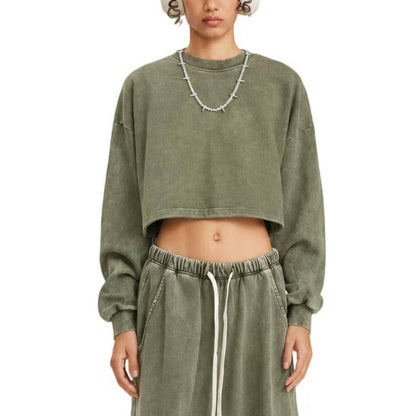 Women's Cropped Long-Sleeve T-Shirt