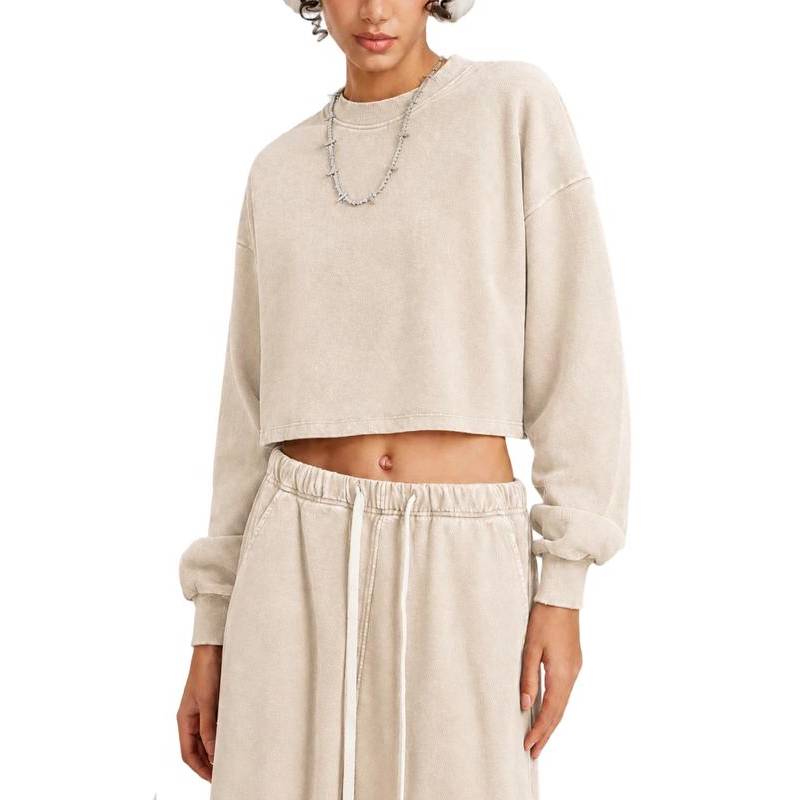 Women's Cropped Long-Sleeve T-Shirt