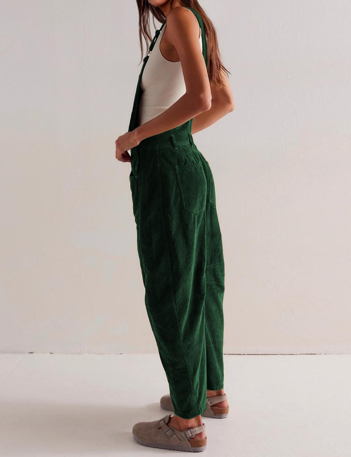 ✨Womens Corduroy Adjustable Wide Leg Romper Overalls