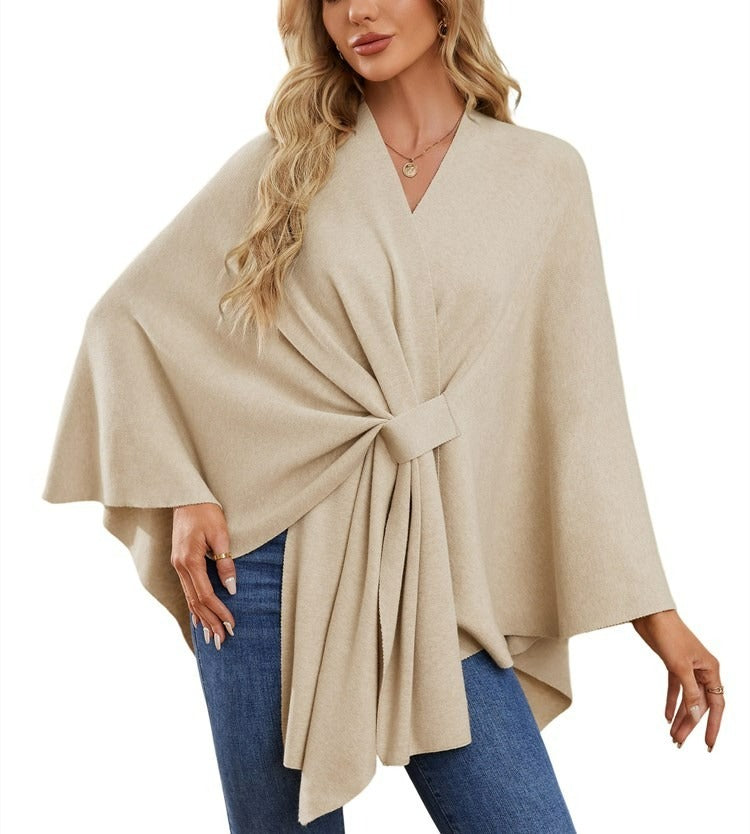 🔥Women's Elegant Shawl Wraps Soft Open Front Poncho Sweater(Buy 2 Free Shipping)