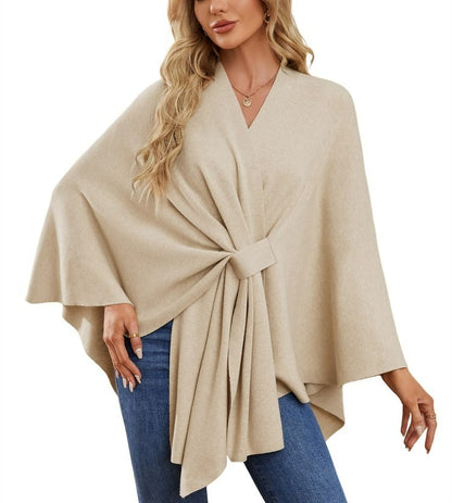 🔥Women's Elegant Shawl Wraps Soft Open Front Poncho Sweater(Buy 2 Free Shipping)