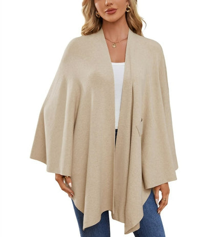 🔥Women's Elegant Shawl Wraps Soft Open Front Poncho Sweater(Buy 2 Free Shipping)