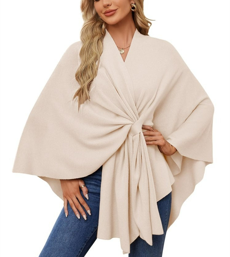 🔥Women's Elegant Shawl Wraps Soft Open Front Poncho Sweater(Buy 2 Free Shipping)