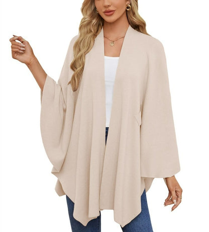 🔥Women's Elegant Shawl Wraps Soft Open Front Poncho Sweater(Buy 2 Free Shipping)